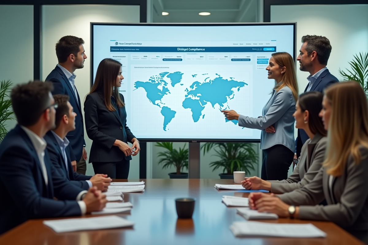 Groupe de professionnels en discussion collaborative