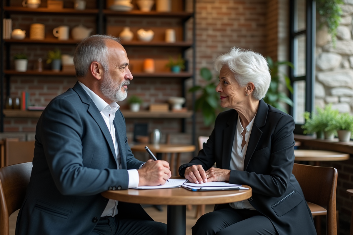 Homme attentif prenant des notes lors d